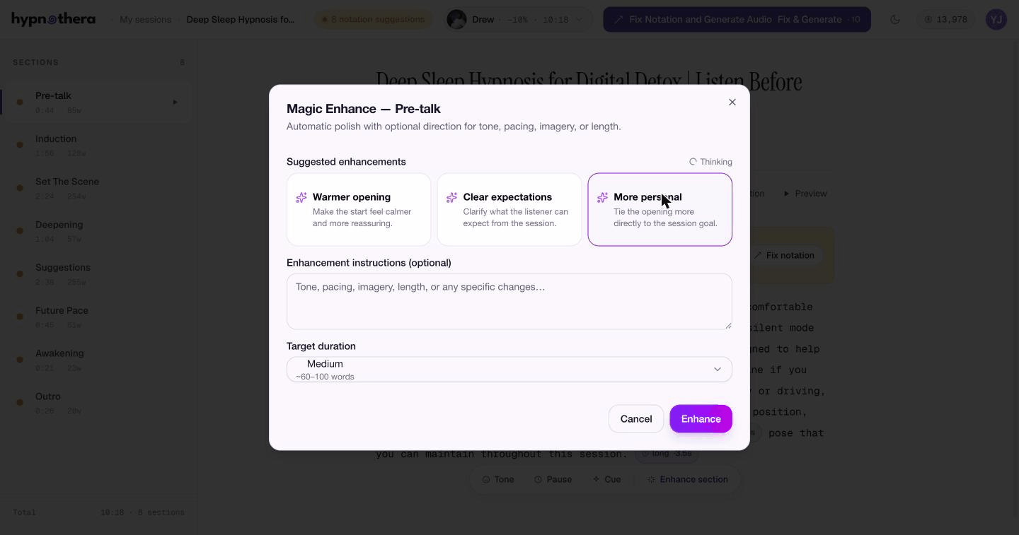 How to Use Magic Enhance